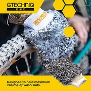 Gtechniq Bike Cleaner Mitt - Microfibre Wash Glove with Dirt Trapping Fibres, Comfortable Low Friction Glide Cleaning. Bike Cleaning Kit Accessories for Fast Cleaning Suitable for All Bicycles