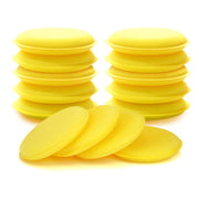 AWAVM 15Pcs Car Polishing Pads Polish Soft Foam Applicator Pads,Practical Car Polishing Sponge Wax Applicator Sponge for Clean Car, Sponges for Car Cleaning(Yellow)