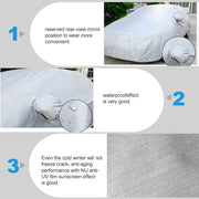 Heavy Duty Waterproof Car Cover Rain Snow UV Protection Outdoor Breathable Large (480 * 175 * 120CM)