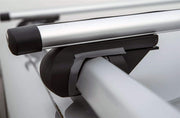 Summit SUM-002 Roof Bar to Fit Cars with Running Rails, Aluminium 1.2m,Siliver