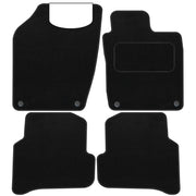 BCM - Tailored Car Floor Mats - Fabia 2015-2021 - Black Carpet - Anti Slip Mat - Non Slip Car Floor Mat, Fitted With Clips & Granulated Backing - 4 Pc Floor Set Only