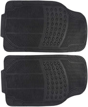 D.I.L™ 4PC Heavy Duty Universal All Weather Proof floor mats Black RUBBER Car Mat Set Non Slip & SUV Van