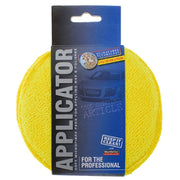 Hyfive Car Detailing Microfibre Pads for Polishing Applicator with 12 cm Diameter in Pack of 2 Yellow