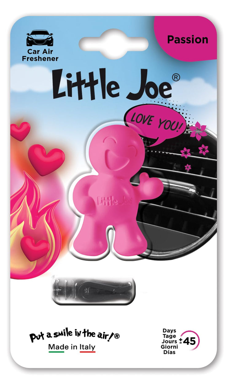 Little Joe OK Mini Blister +/- 45 Days Fresh Fragrance in the Car/Fresh Air in the Car/Perfume Frais Dans la Voiture/Profumo Fresco in Macchina (Pink/Passion)