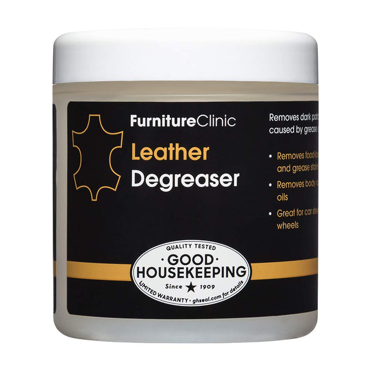 Leather Degreaser 250ml - A Thick Paste Used to Extract Grease & Oil - Including Food Spills - From Leather Furniture, Car Seats, Clothing etc.