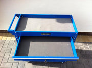 US PRO Tool cart Tool Trolley Workstation Tool Box Cabinet Blue with Lockable Ball Bearing Drawer