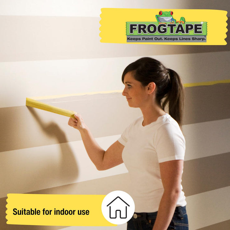 Frog Tape Yellow Delicate Surface Painters Masking Tape 36mm x 41.1m. Indoor painting and decorating for sharp lines and no paint bleed