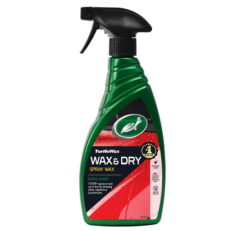 Turtle Wax 51800 Wax It Wet Car Spray Wax Cleaning Protection and Instant Shine 500ml, White