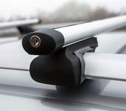 Summit SUM-003 Semi Universal Roof Bars (Pair of) to Fit Cars with Running Rails, Aluminium 1.35m in Length, Set of 2, one size, Silver