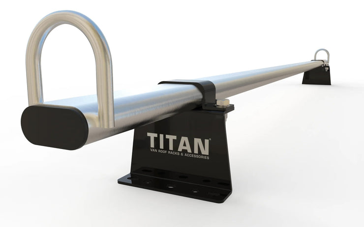 TITAN WorkReady Van Roof Rack 4 Bars - Compatible Fittings to fit a RENAULT MASTER Mk2 (2010 onward) - With Rear Roller kit