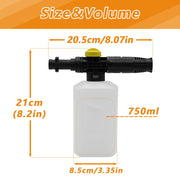 Fai Top 750ML Karcher Snow Foam Lance Cannon Pressure Washer Soap Car Foamer Wash Adjustable Sprayer Jet Bottle Nozzle for Karcher K2 K3 K4 K5 K6 K7