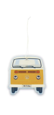 BRISA VW Collection - Volkswagen Air Freshener, Room Freshener, Deodorizer for Cars T2 Bus Campervan Motif (Bus Front/Vanilla/Orange)