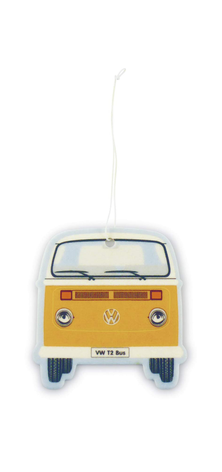 BRISA VW Collection - Volkswagen Air Freshener, Room Freshener, Deodorizer for Cars T2 Bus Campervan Motif (Bus Front/Vanilla/Orange)