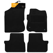 FSW - Tailored Mats - Fits PEUGEOT 208 2012-2019 - Black Carpet - Anti Slip Mat - Non Slip Car Floor Mat, Fitted With Clips & Granulated Backing - 4 Pc Floor Mat Only