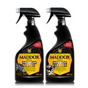 Maddox Detail - Interior Care Kit 2x500ml | Dashboard Car Cleaner Spray with Brightener | Deep Cleaning and Protection for Upholstery | 2 Product Kit | dual action car polish