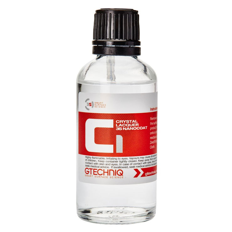 Gtechniq C1 Crystal Lacquer Ceramic Coating for Cars, Protect Car Paintwork, High Shine, Easy to Apply - 50ml (Sufficient for 1 Med to Large Car, SUV or Caravan)