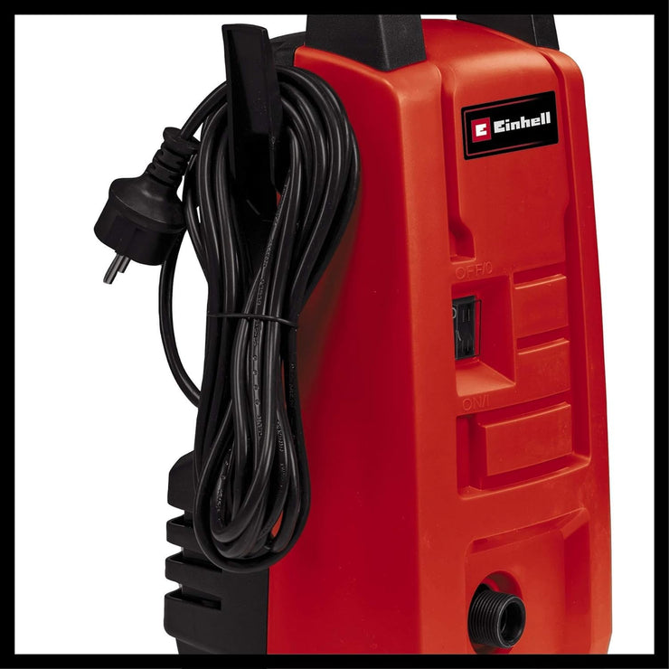 Einhell High-pressure cleaner TC-HP 90 (1200 W, max. 90 bar, output max. 372 l/h, carry-handle, water connection + integrated filter, complete with gun, hose, lance + nozzle)