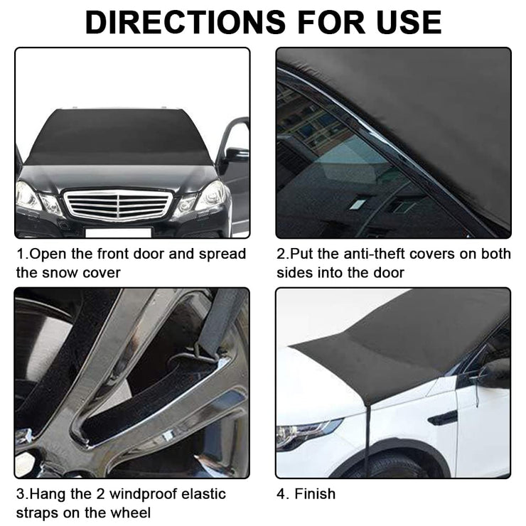 Car Windshield Cover,Car Windscreen Cover,Snow Cover,Car Front Windshield Frost Cover with Elastic Hooks,Frost Guard Protector for Winter Summer,Windscreen Sun Shade,Foldable Waterproof Ice Cover