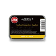 Autobright Pre Cleaning Car Wax Polishing Clay Mist 500ml & 100g Yellow Medium Clay Bar Smooth Finish Detailing Kit