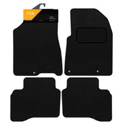 FSW - Tailored Mats - Fits KIA Niro Hybrid 2016-2020 - Black Carpet - Anti Slip Mat - Non Slip Car Floor Mat, Fitted With Clips & Granulated Backing - 4 Pc Floor Mat