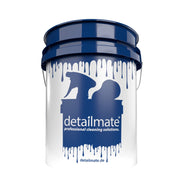 detailmate Car Wash Bucket - 5 US GAL (Approx. 20 Litres) in White/Blue - Car Wash Bucket Compatible with Grit Guard, Detail Guardz Dirt Lock, Dirt Trap, Gamma Lids Lid