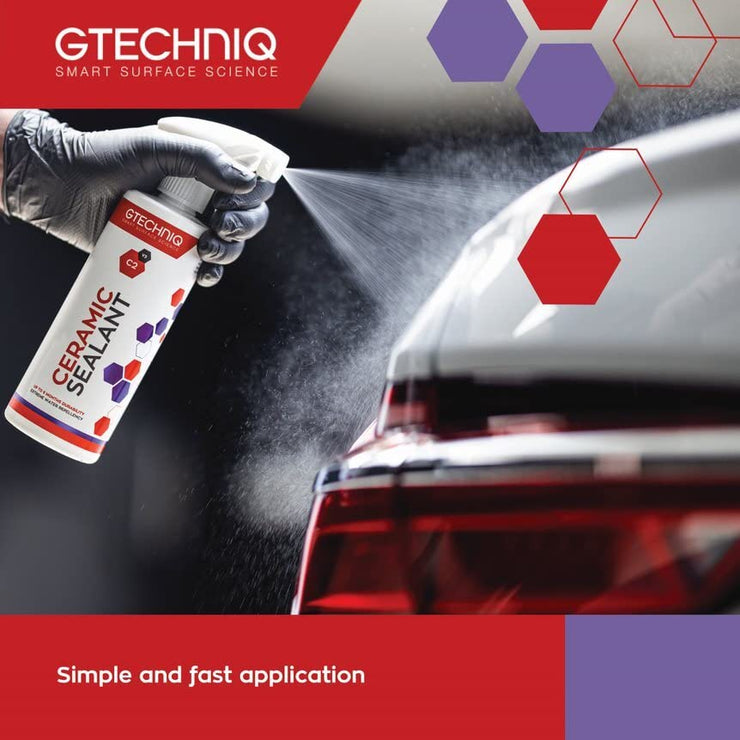 Gtechniq C2V3 Ceramic Sealant for Cars, Protect Car Paintwork, Trim, Tyres and Windows, High Shine, Easy to Apply - 500ml (Sufficient for 2-3 Large Cars)