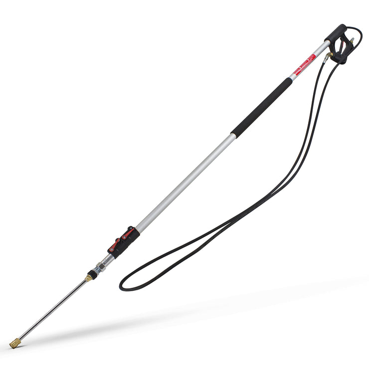 Wetjet 18 Foot, 5.5m Telescopic Pressure Washer Lance, 4000 Max Pressure, Power Washer Lance, Aluminium, Lightweight and Durable with 1 Year Warranty