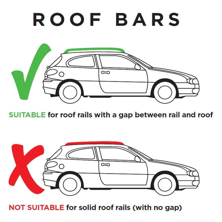 Summit SUM-002 Roof Bar to Fit Cars with Running Rails, Aluminium 1.2m,Siliver