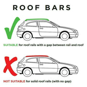 The Urban Company Roof Bars (in Ali) To Fit Ford Kuga II (5 Door)(13-Date) For Cars With Raised Running Rails