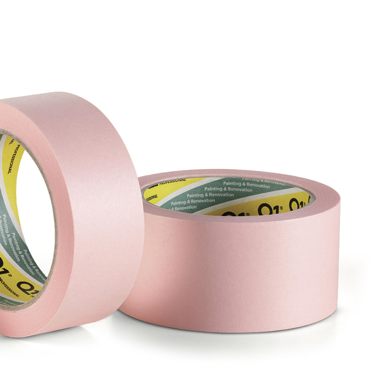 Graff City Sensitive Surface Q1 Masking Tape Rolls For Painting & Decorating Premium Tape Ultra-Delicate Adhesive & 7 Days UV Resistance (50mm x 50m)