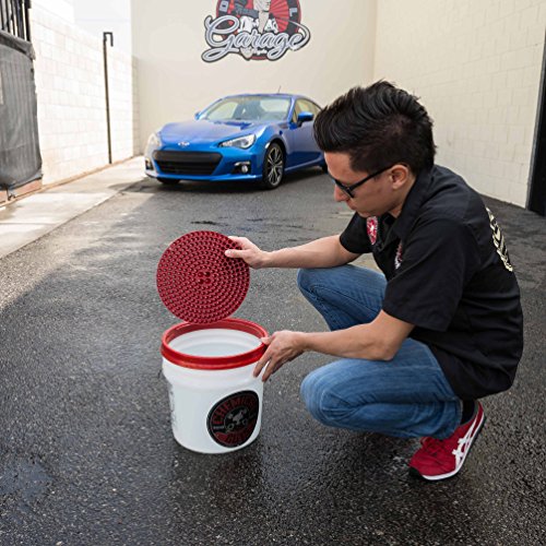 Chemical Guys Cyclone Dirt Trap Car Wash Bucket Insert, Red