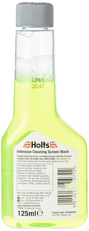 Holts HSCW0003A One Shot Screen Wash 125ml Concentrate Anti Glare Makes Up To 5L