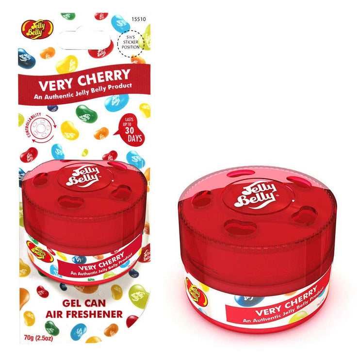 Jelly Belly 2 x Gel Can Car Air Freshener Scent - VERY CHERRY