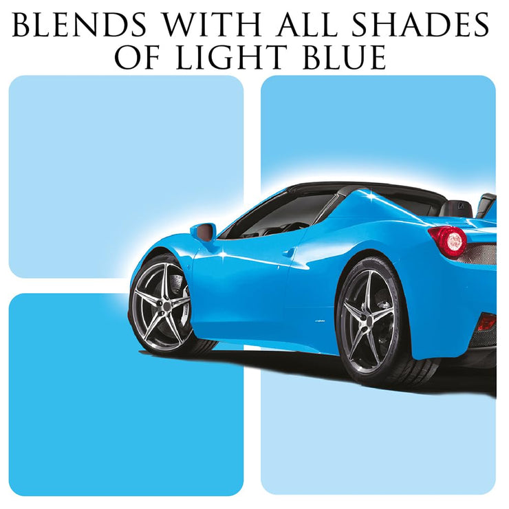 Car Gods Iris Custom Color Light Blue 3-in-1 Polish Wax Colour Restorer & Scratch Remover 500ml - 16 Colours Available