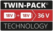 Einhell Power X-Change 18V, 4.0Ah Lithium-Ion Battery Twin Pack - 2 x 4,0Ah Batteries Universally Compatible With All Einhell PXC Power Tools And Garden Machines