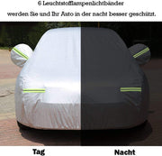 Big Hippo Car Cover Breathable Waterproof Car Covers Full Size Sedan Cover Custom Fit Sedan Up to 190 Inch (490 * 180 * 130cm)-Sliver