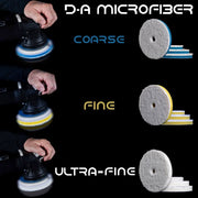 Rupes D-A COARSE, FINE, ULTRA-FINE microfibre pad in various sizes for polishing your car (80 mm, Ultra-Fine White)