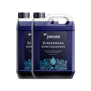 Jennychem Super Concentrated Screenwash. Screen Wash Concentrate Antifreeze Works In Winter Weather Up To -18°C. Anti-Smear. Can be Diluted To Suit All seasons (10 Litre - Pack of 2 x 5 Litre)