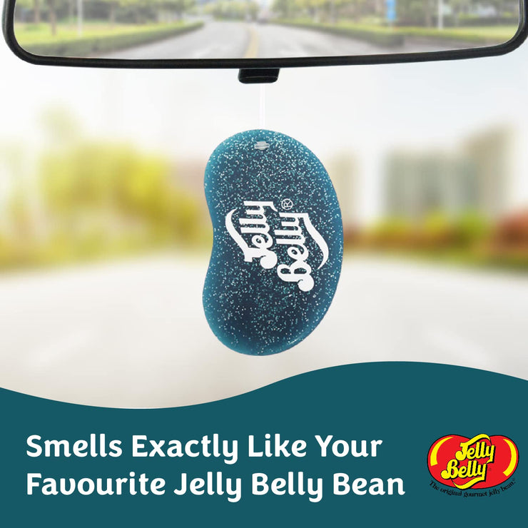 Jelly Belly Car Air Freshener - Blueberry Jewel 3D Hanging Freshener. Car Scent Lasts Up To 30 Days, Air Freshener Car, Home or Office. Genuine Jelly Belly Car Air Fresheners for Women, Men and Kids