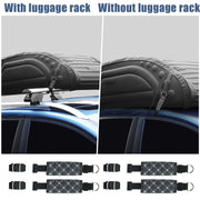 TANGZON 14 Cubic Feet Car Roof Box, 400L Foldable Car Top Roofbag with Storage Bag, 4 Reinforced Straps & Anti-Slip Bottom, Waterproof Hard Rooftop Cargo Carrier Storage Box for Tents Luggage