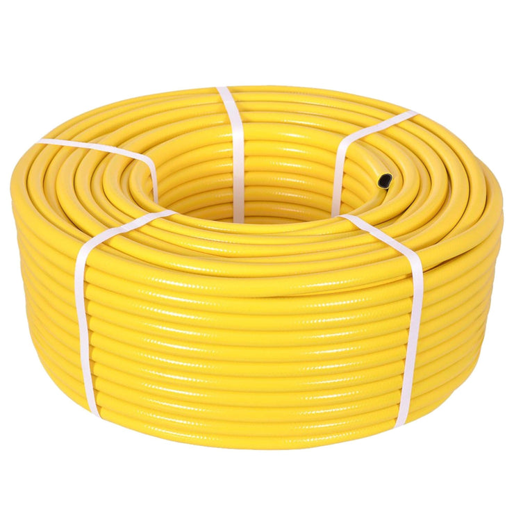 TW Wholesale 30 Metre Yellow Garden Hose Pipe - 30M Reinforced Heavy Duty Anti-Kink Watering Solution Ideal for Watering, Gardening, and Cleaning Tasks