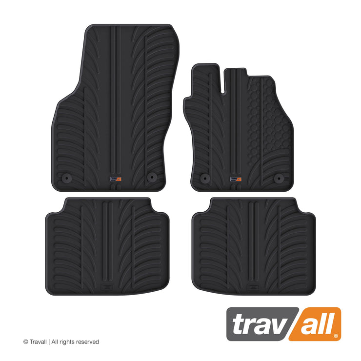 Travall Mats Compatible With Skoda Superb Estate and Hatchback (2015-2023) TRM1198R - Vehicle-Specific Full Set of Rubber Car Floor Mats