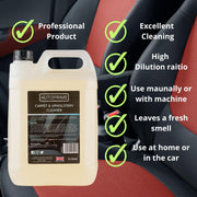 Autoprime Professional Valeting Carpet & Upholstery Cleaning Shampoo Cleaner 5l