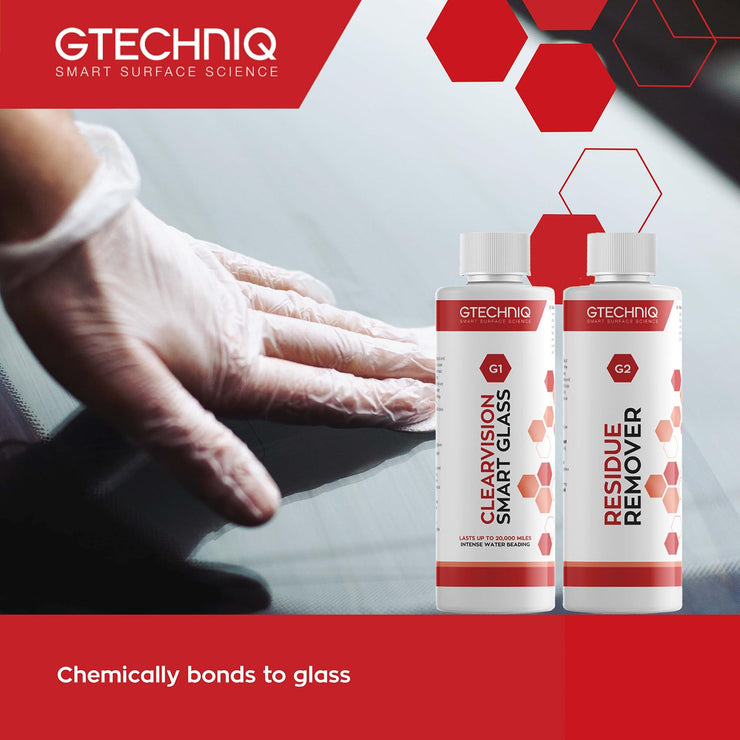 Gtechniq Auto G1 ClearVision Smart Glass for Cars, Repels Water off Glass and Windscreens, Easy to Use, Lasts up to 20,000 Miles, 15ml