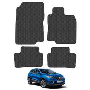 Car Mats for Renault Kadjar (2015-2022) Tailored Fit Rubber Floor Mat Set Accessory Black Custom Fitted 4 Pieces with Clips - Anti-Slip Backing, Heavy Duty & Waterproof