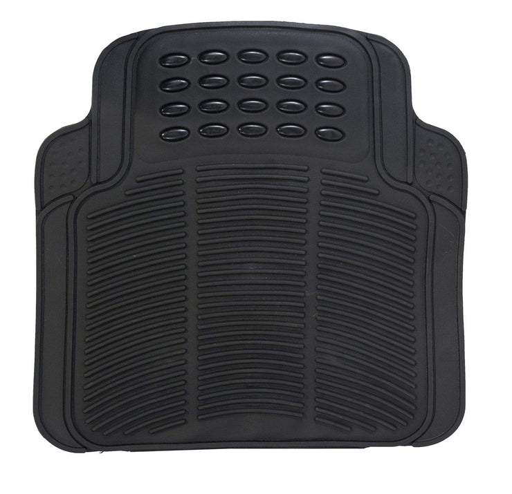 UKB4C Black Heavy Duty Rubber Floor Mats Set Non Slip Waterproof suits Focus Mondeo Fiesta Figo C-Max Kuga