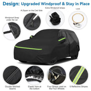 Full Car Covers for 20014-2024 Mini Cooper/Cooper S/Hardtop/Clubman/Countryman 4 Door, Car Cover Waterproof Heavy Duty All-Weather Protection with Door Zipper & Storage Bag