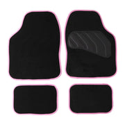 Sakura SS5468 Car Carpet Mats, Pink, Pastel, Set of 4