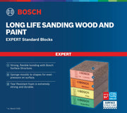 Bosch Professional 1x Expert S471 Standard Block (Sanding Sponge for Softwood, Paint on wood, 69 x 97 x 26 mm, Fine Grit, Accessories Hand Sanding)