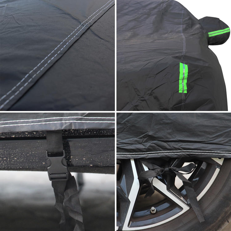 BEXITA Car Cover Waterproof Outdoor Car Covers for Automobiles All Weather Sun Ice Frost Snow Cover Winter Fit for Saloon; Size M: Max470cm